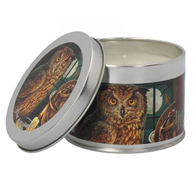 The Astrologer Owl Candle in a Tin