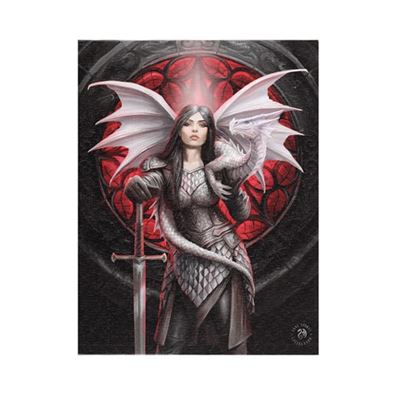 Valour Fairy with Dragon Canvas Picture by Anne Stokes