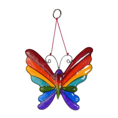 Butterfly Window Suncatcher Rainbow Colours