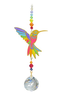 Hummingbird Rainbow Suncatcher Crystal