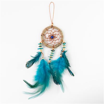 Blue Dream Catcher With Stone Chips