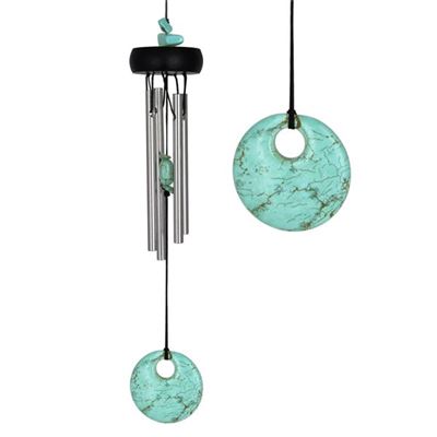 Turquoise Precious Stone Wind Chime from Woodstock