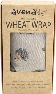 Hedgehog Print Wheat Wrap In Gift Box