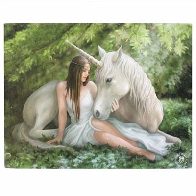 Unicorn Pure Heart Canvas Picture by Anne Stokes