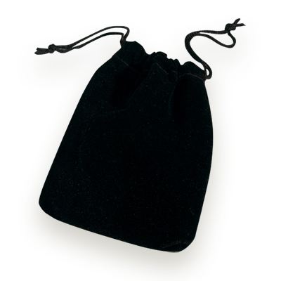 Black Drawstring Pouch Large