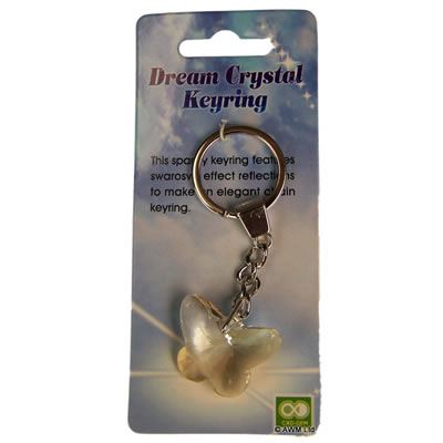 Butterfly Crystal Key Ring