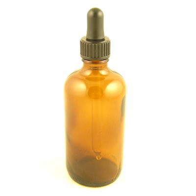 Glass Bottles Amber Kingston with Glass Pipette Screw On Cap 100ml