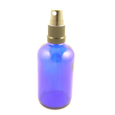 Glass Bottles Blue York with Mist Sprayer  Atomiser Cap 30ml