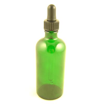 Glass Bottles Green Durham with Glass Pipette Screw On Cap 30ml