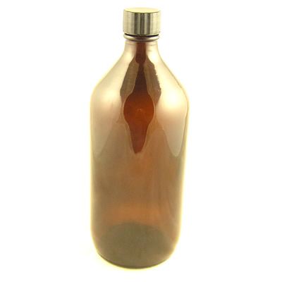 Glass Bottles Winchester with Black Cap 1000ml1ltr
