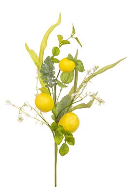 Lemon Foliage Large Realistic Artificial Pick 46cm