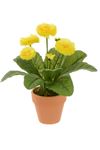 Yellow Bellis Pot Realistic Artificial Plant