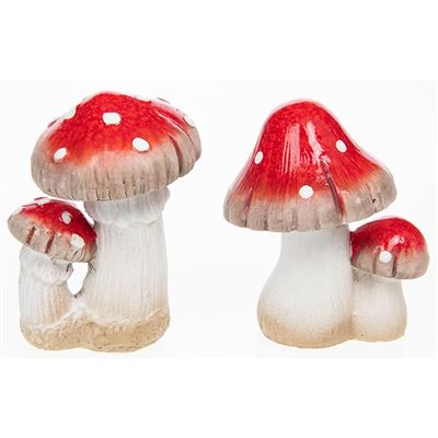 Magic Mushroom Set Of Two Large 13cm