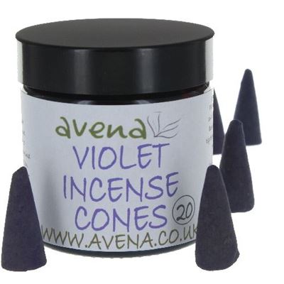Violet Avena Large Incense Cones 20
