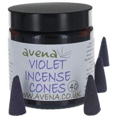 Violet Avena Large Incense Cones 40