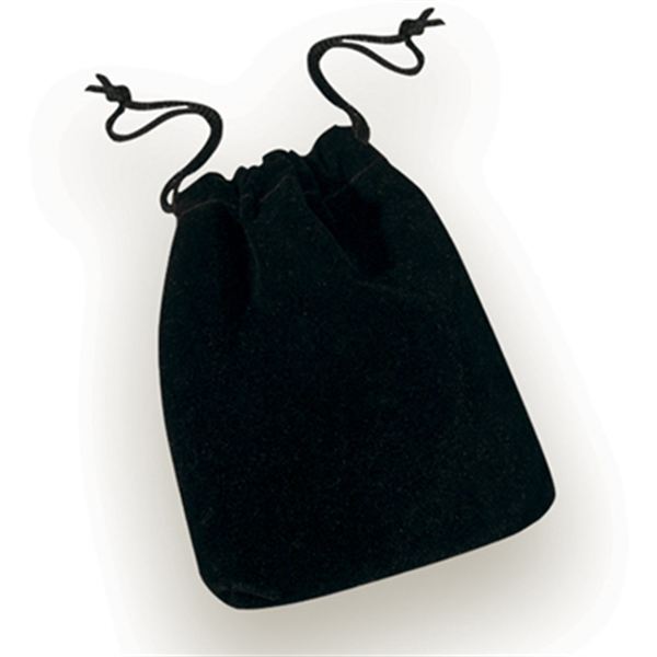 Black Drawstring Pouch Small