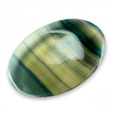 Smoky Rainbow Fluorite Thumb Stone