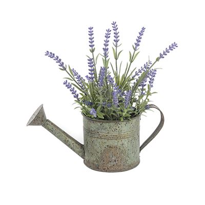Lavender Realistic Artificial Plant In Watering Can