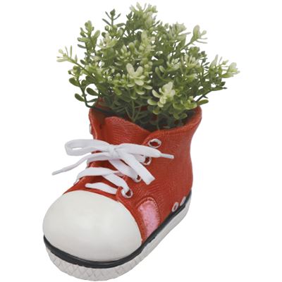 Boot Planter Red