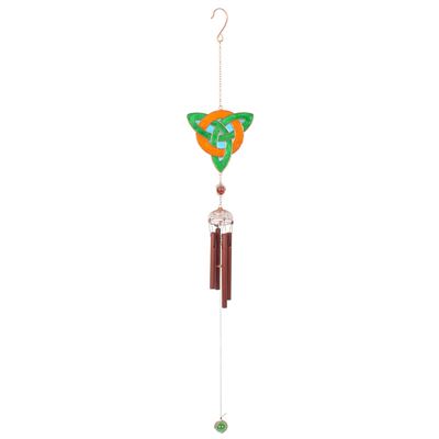 Green and Orange Pendant Windchime