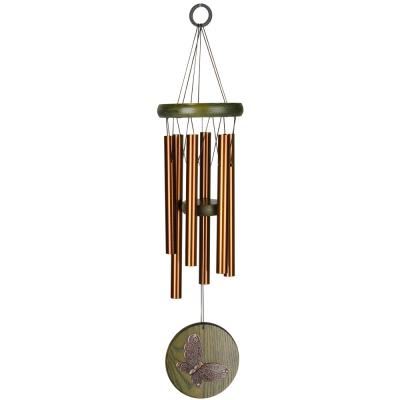 Butterfly Wind Chime Bronze & Green by Woodstock 17"