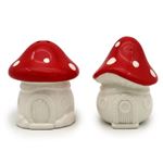 Toadstool Ceramic Salt and Pepper Set In Gift Box