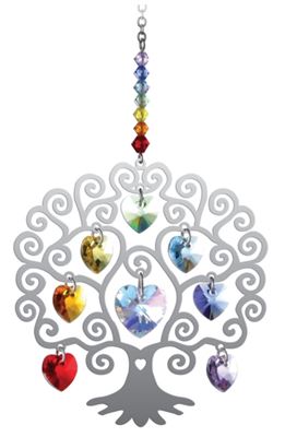 Tree Of Life Chakra Heart Crystal