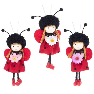 Fairy Ladybirds Set Of Three Hangers