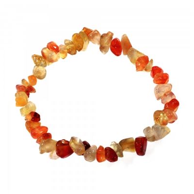 Carnelian Gemchip Bracelet