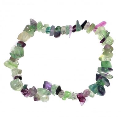 Rainbow Fluorite Gemchip Bracelet