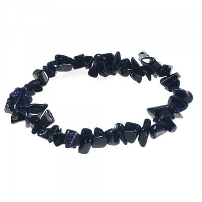 Blue Goldstone Gemchip Bracelet