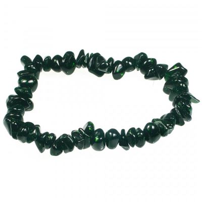 Green Goldstone Gemchip Bracelet