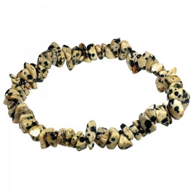 Jasper Dalmation Gemchip Bracelet