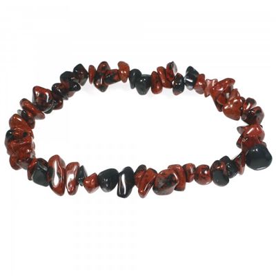 Mahogany Obsidian Gemchip Bracelet