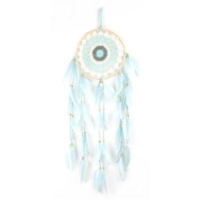 Pale Blue Crochet Dream Catcher Large