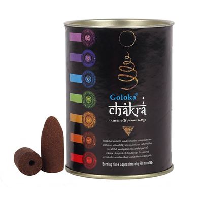 Chakra Goloka Backflow Incense Cones 24