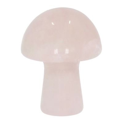 Rose Quartz Carved & Polished Mushroom