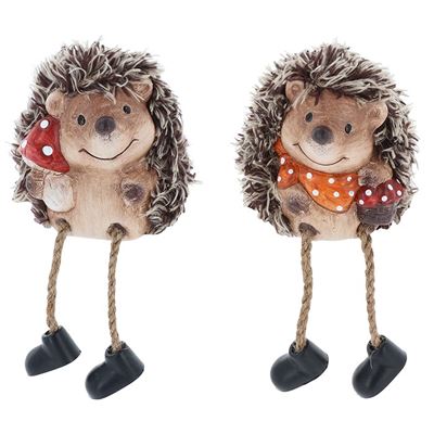 Cute Hedgehog Shelf Sitters Set Of Two