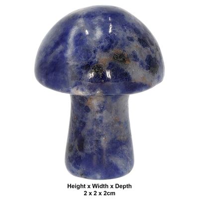 Sodalite Carved & Polished Mushroom