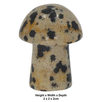 Jasper Dalmation Carved & Polished Mushroom