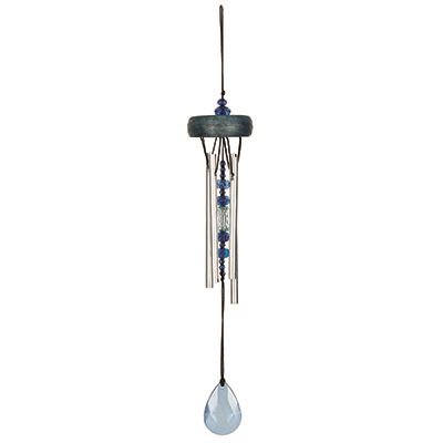 Blue Gem Drop Wind Chime