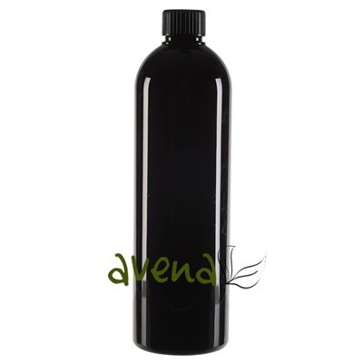 Plastic Bottles Black with Black Screw On Cap 500ml