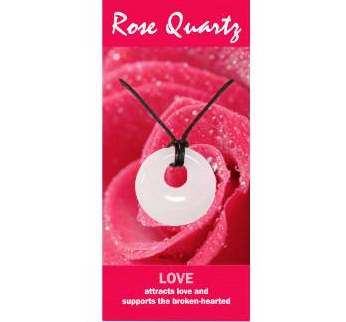Rose Quartz Agogo Necklace Natural Jewellery for Love