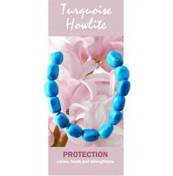 Turquoise Howlite Bracelet Natural Jewellery for Protection