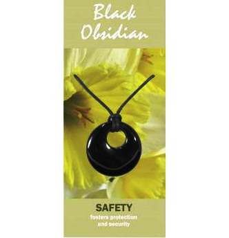 Black Obsidian Agogo Necklace Natural Jewellery for Safety