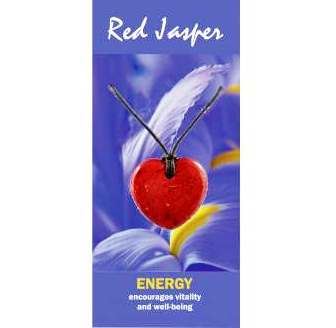 Red Jasper Heart Necklace Natural Jewellery for Energy