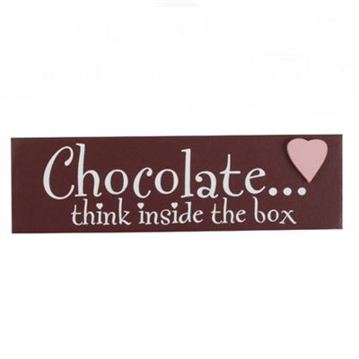 Think Inside the Box Chocolate Word Block