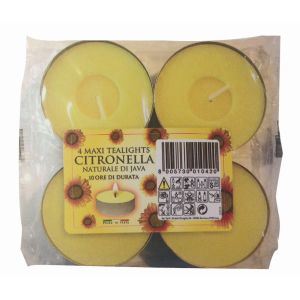 Citronella Extra Large Tealights 4 pack