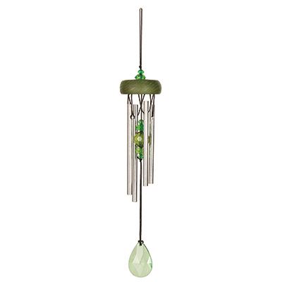 Green Gem Drop Crystal Chime from Woodstock