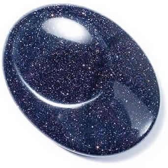 Blue Goldstone Thumb Stone